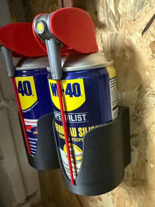2 Pack WD-40, spray paint, or can holder