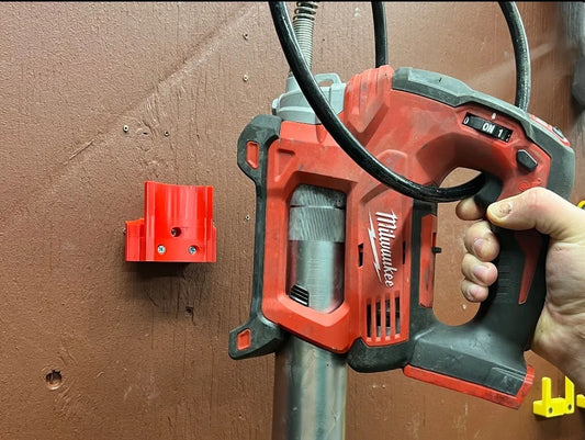 Milwaukee M18 Grease Gun Wall Mount – Secure & Space-Saving Storage Solution